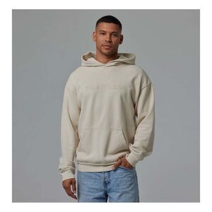 Talentless Heavyweight Circle Logo Embroidered Hoodie Bone